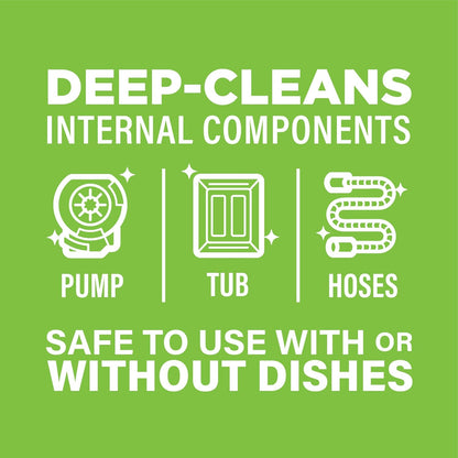 Affresh Dishwasher Cleaner, Helps Power Away Odor Causing Bacteria, Limescale, Mineral Deposits & Grime Inside Pump, Tub & Hoses, 12 Tablets, 1 Year Supply