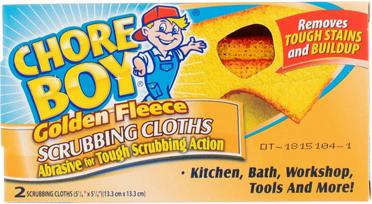 Chore Boy Golden Fleece Scrubbing Cloth, 2 ct-2 pk
