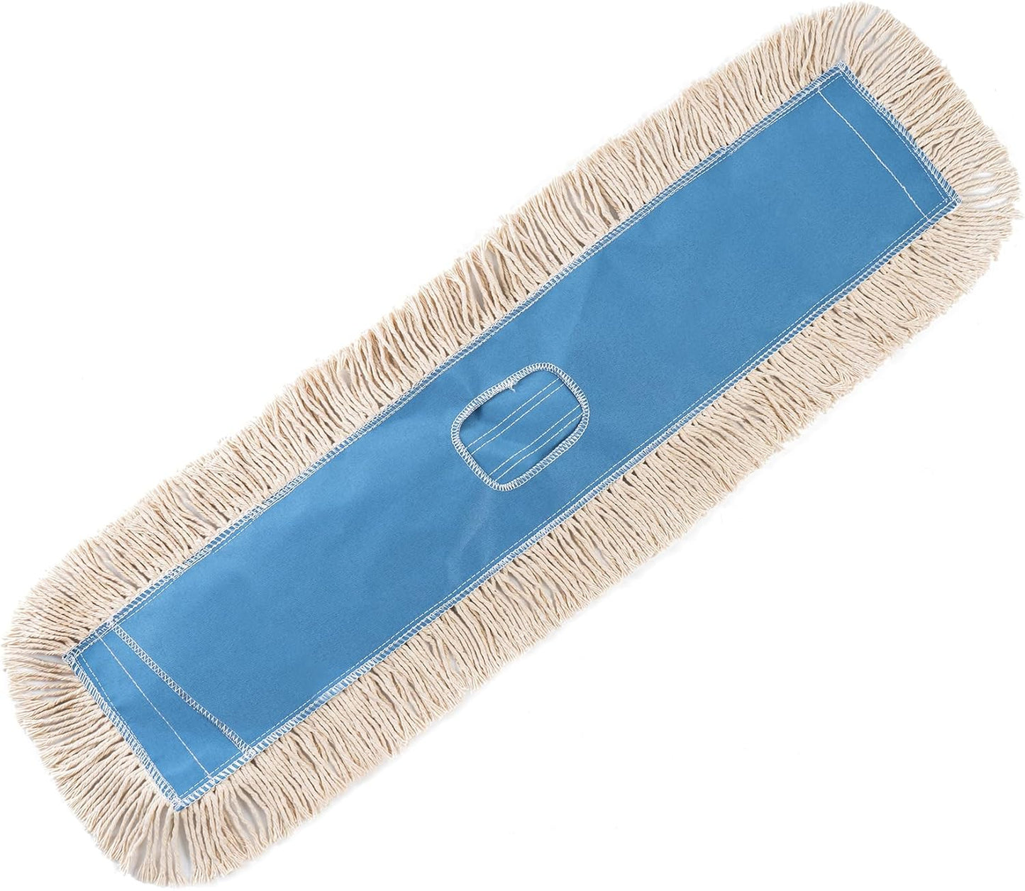 Matthew Cleaning 24'' Industrial Strength Cotton Dust Mop Refill Washable Replacement Heads for Residential & Commercial Use Fit Standard Dust Mop Frames, Hardwood, Laminate, Concrete Floors 3 Pack