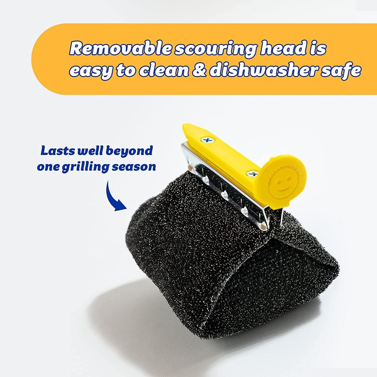 Scrub Daddy Household Cleaning + BBQ Bundle - BBQ Daddy Bristle Free Grill Brush - 2 Microfiber Cleaning Towels - All Purpose Cleaner PowerPaste Cleaning Paste + Scrub Mommy Sponge