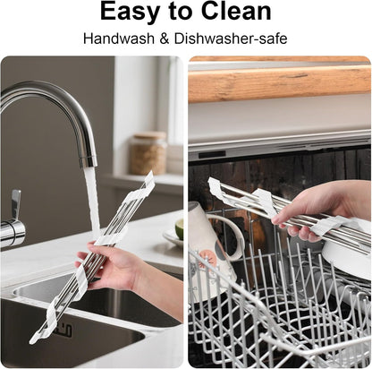 Corner Sink Caddy Triangle Dish Drying Rack for Sink Corner, Sponge Holder Roll Up Dish Drying Rack Over The Sink, Stainless Steel Kitchen Sink Organizer Drainer Mat Sponge Caddy for Counter Storage