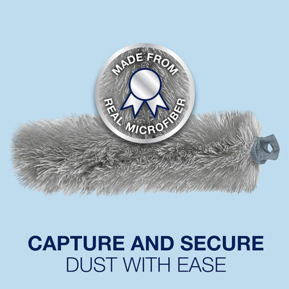 Bona High Performance Dusting System - 1 Extendable Handle, 3 Disposable Dusters, 1 Reusable Duster, & 1 Storage Bag - Extendable Dusting Kit