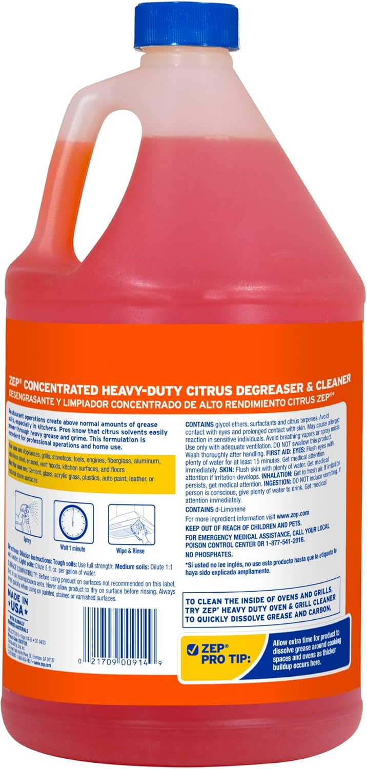 ZEP ZUCIT32CA 32 Oz Degreaser Citrus Scent