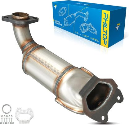 PHILTOP Left and Right Catalytic Converter Replacement For 2005-2010 300 2.7/3.5L V6 RWD, 2006-2010 Charger 2.7/3.5L V6 RWD, 2005-2008 Magnum 2.7/3.5L V6 RWD Replace 55434, 55433 (EPA Compliant) - Colors A