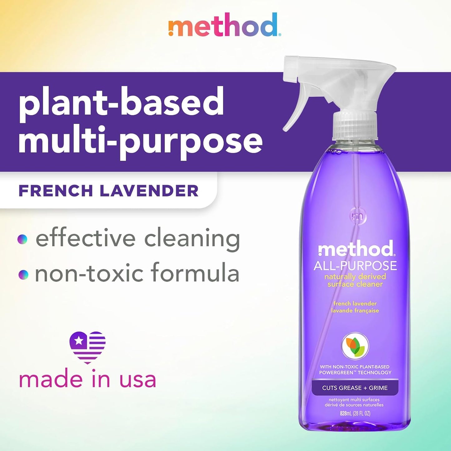 Method Antibacterial All-Purpose Cleaner, Wildflower, 28 Ounce