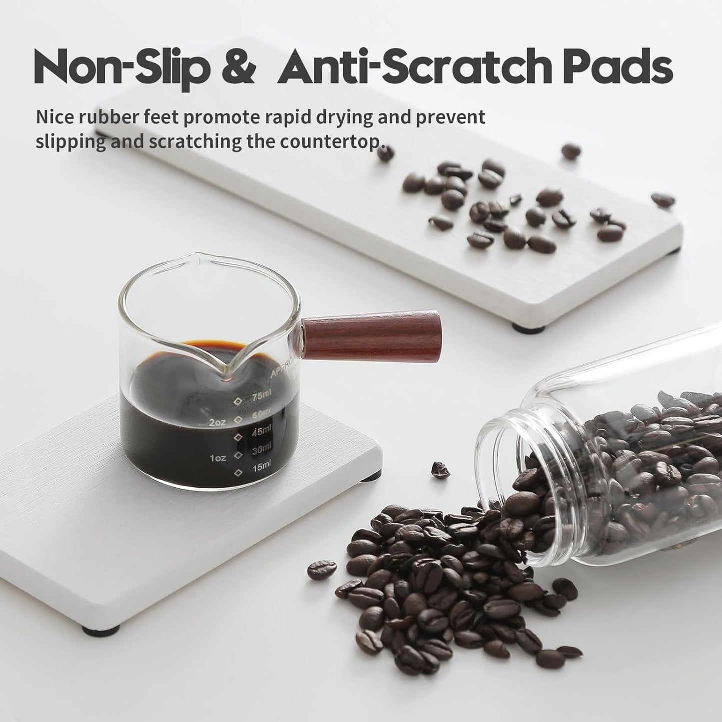 2PCS Water Absorbing Stone Drying Tray for Kitchen Counter & Bathroom Sink, Diatomite Faucet Splash Guard, Soap Dispenser Rack & Sponge Holder Caddy Organizer, Marble White (Printed Pattern), 9"x 3.5"