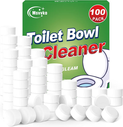 Msvvko Toilet Bowl Cleaner Tablets with Bleach 12 PACK Powerful Formula to Eliminate Limescale & Rust