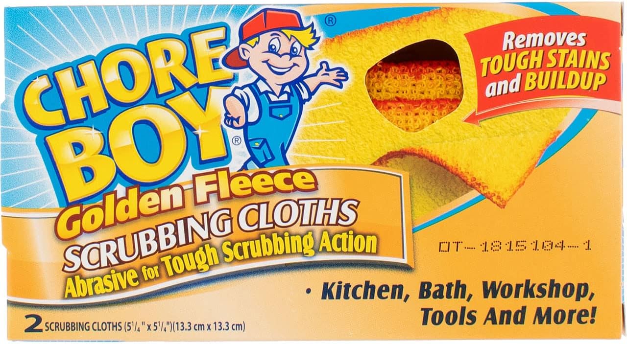 Chore Boy Golden Fleece Scrubbing Cloth, 2 ct-2 pk