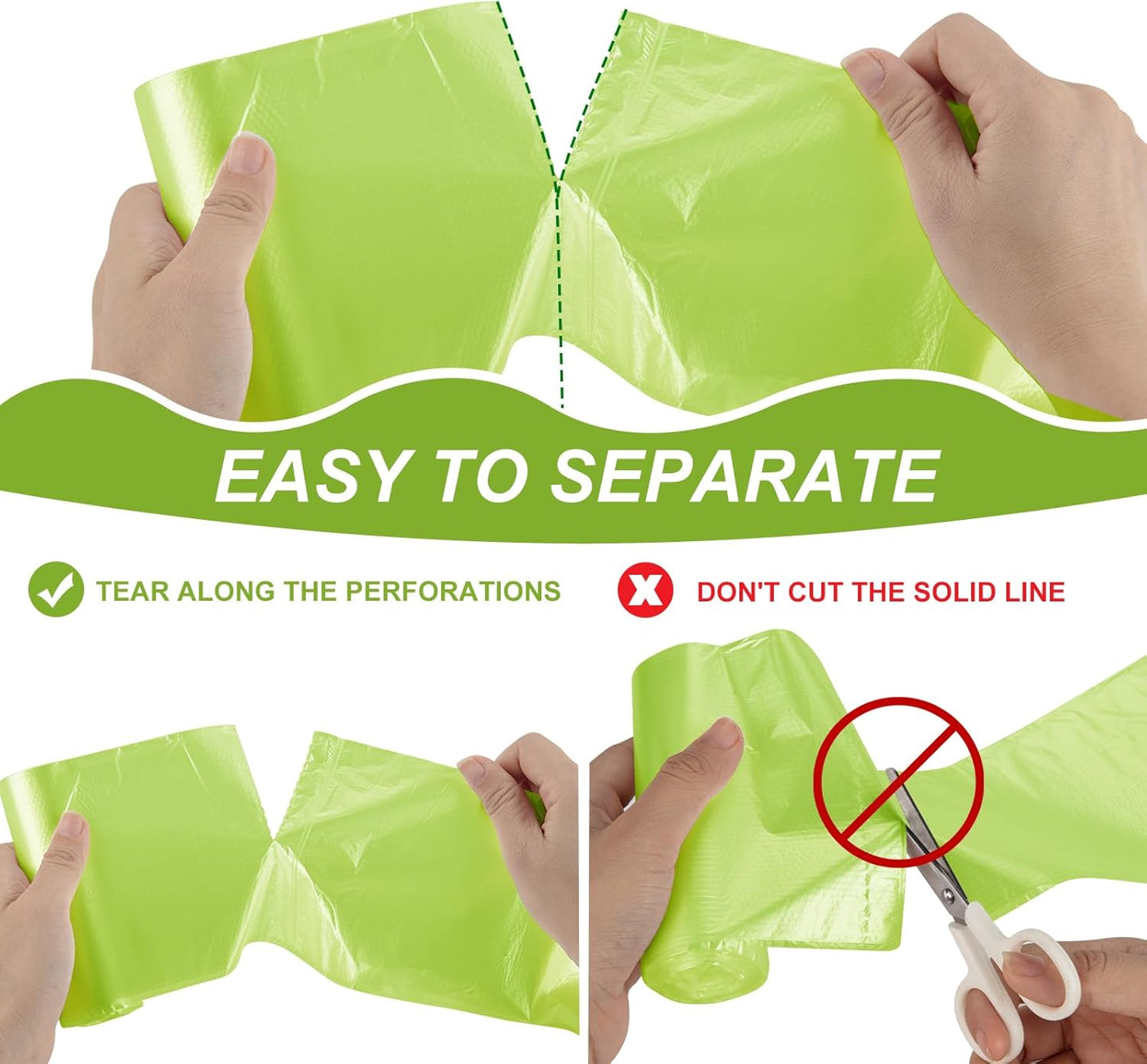 Magesh 4 Gallon Trash Bag Strong, Leakage-Free, Small Garbage Bags Unscented Thick for Bathroom, Office, Kitchen Small Trash Can, 15L, 105 Bags, Clear