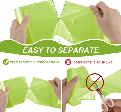 Magesh 4 Gallon Trash Bag Strong, Leakage-Free, Small Garbage Bags Unscented Thick for Bathroom, Office, Kitchen Small Trash Can, 15L, 105 Bags, Clear