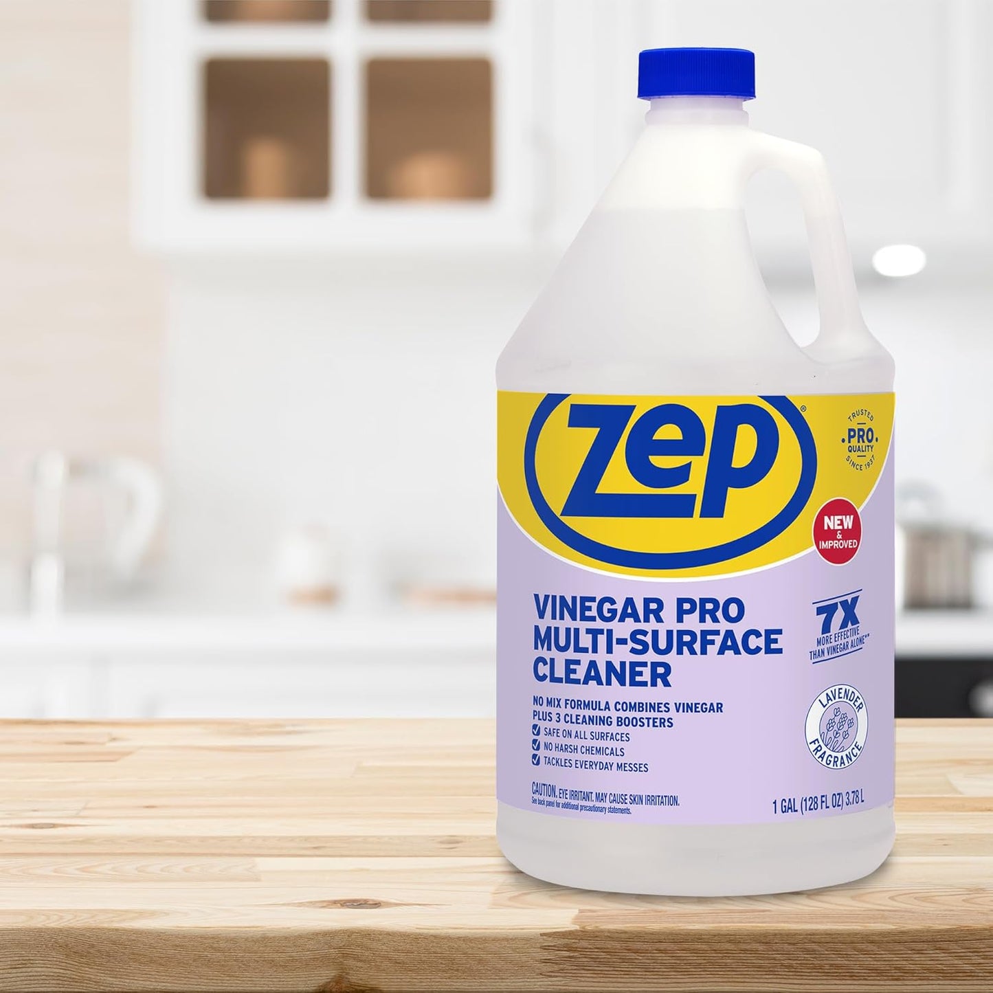Zep All-Purpose Cleaner With Vinegar - 1 Gallon (Case of 4) R48410 - Gentle for Everyday Use