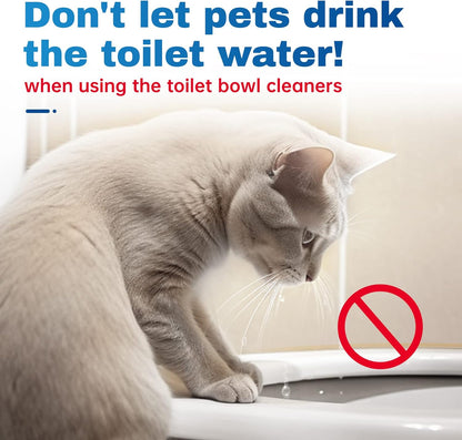 Vacplus Automatic Toilet Bowl Cleaner Tablets, Drop-In Tank Cleaner for Bathroom, Prevent Stains & Deodorize, Long-Lasting Cleaning Tabs, Easy-Use Freshener for Bowl & Tank, 12 Pack