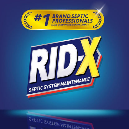 RID-X Septic Tank Treatment Pods – 3 Month Supply, Dual Action Enzymes and Bacteria to Break Down Waste & Prevent Backups