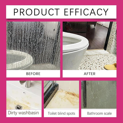 Gefanly Bathroom Cleaner, 10 Fl Oz Powerful Pink Bathroom Cleaner Spray, Bathrooms Descaler Foam Cleaners for Sink Tub Floor Tile (1pcs)
