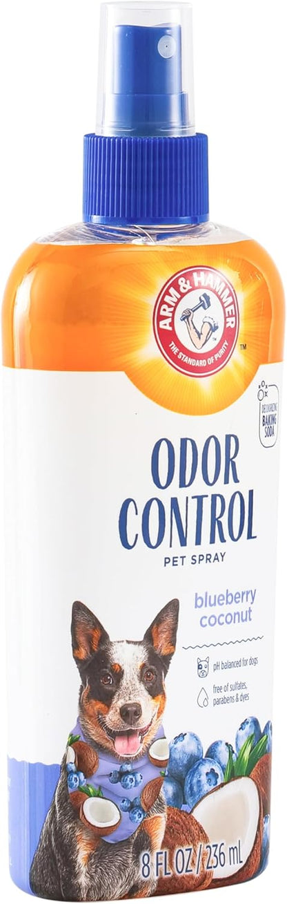Arm & Hammer for Pets Super Deodorizing Dog Spray with Baking Soda for Odor Control, Freshens Coat Between Baths, pH Balanced Formula for Dogs, 8 Fl Oz - 2 Pack