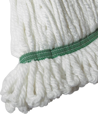 Winco Poly-Cotton Blend Commercial Mop Head, Cut End, 24 Ounce, White