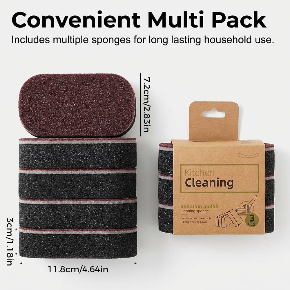 Magic Sponges Cleaning Eraser, Heavy-Duty Melamine Sponge Foam Pads, Multi-Functional Household Cleaning Kitchen Dish Sponge for Furniture, Bathroom, Bathtub,Sink,Floor,Baseboard,Wall Cleaner (5PCS)