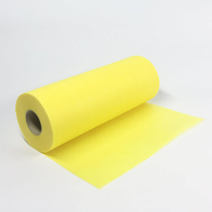 idée Disposable Scouring Sheets, Scratch Resistant Cleaning, Heavy Duty Scrub for Dishes Pots Pans Cast Iron Grills and Griddles, Reusable Paper Towel, 100% PP, Yellow (1 Roll of 60 sheets)