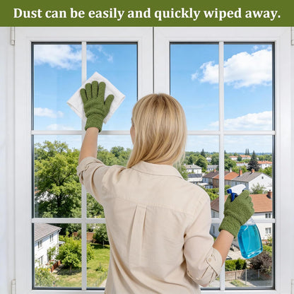 Abeillo Microfiber Gloves for Plants Dusting Cleaning, Reusable Washable Cleaning Gloves Mittens House Cars Blinds Dusting