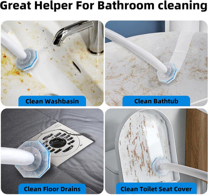30Pcs Disposable Toilet Wand Refills Compatible with Clorox Toilet Wand. Easy Cleaning Toilet Bowl Fiber Wand Heads Compatible with Most Toilet Brushes