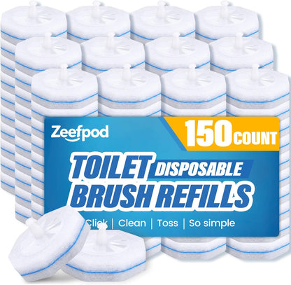 Toilet Cleaner Refill Pads, Disposable Toilet Bowl Cleaner Refill for Toilet Cleaner Wand, Single-Use Hygienic Scrubber Heads, 20 Count