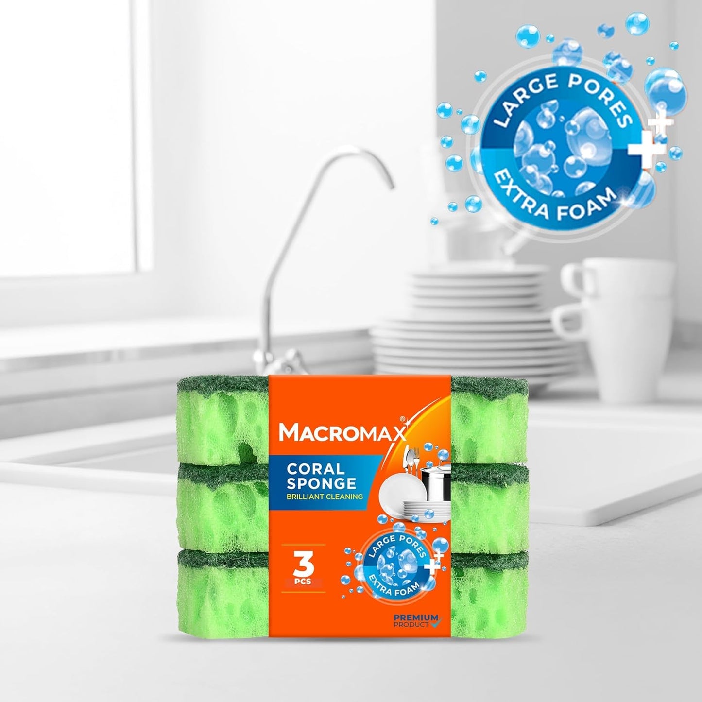 Cleaning Supplies Bundle Flat Mop Bucket Set Home Cleaning Kit Microfiber Cloth Sponge Household Set