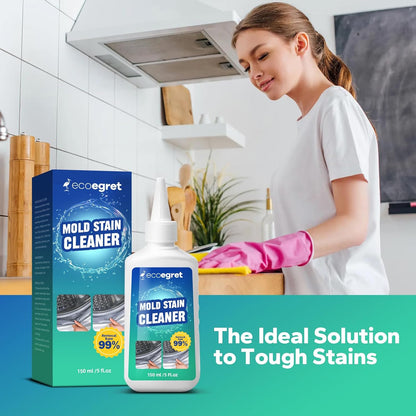 Mold Stain Remover Gel (5 Fl Oz), Multifunctional Mold Stain Remover, Heavy Duty Stain Gel Cleaner for Front Loader Washing Machine Seal, Bathroom Grout, Shower, Caulk