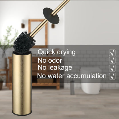 Toilet Brush and Holder Set Premium Material Toilet Bowl Cleaner Free Standing Toilet Bowl Brush and Holder