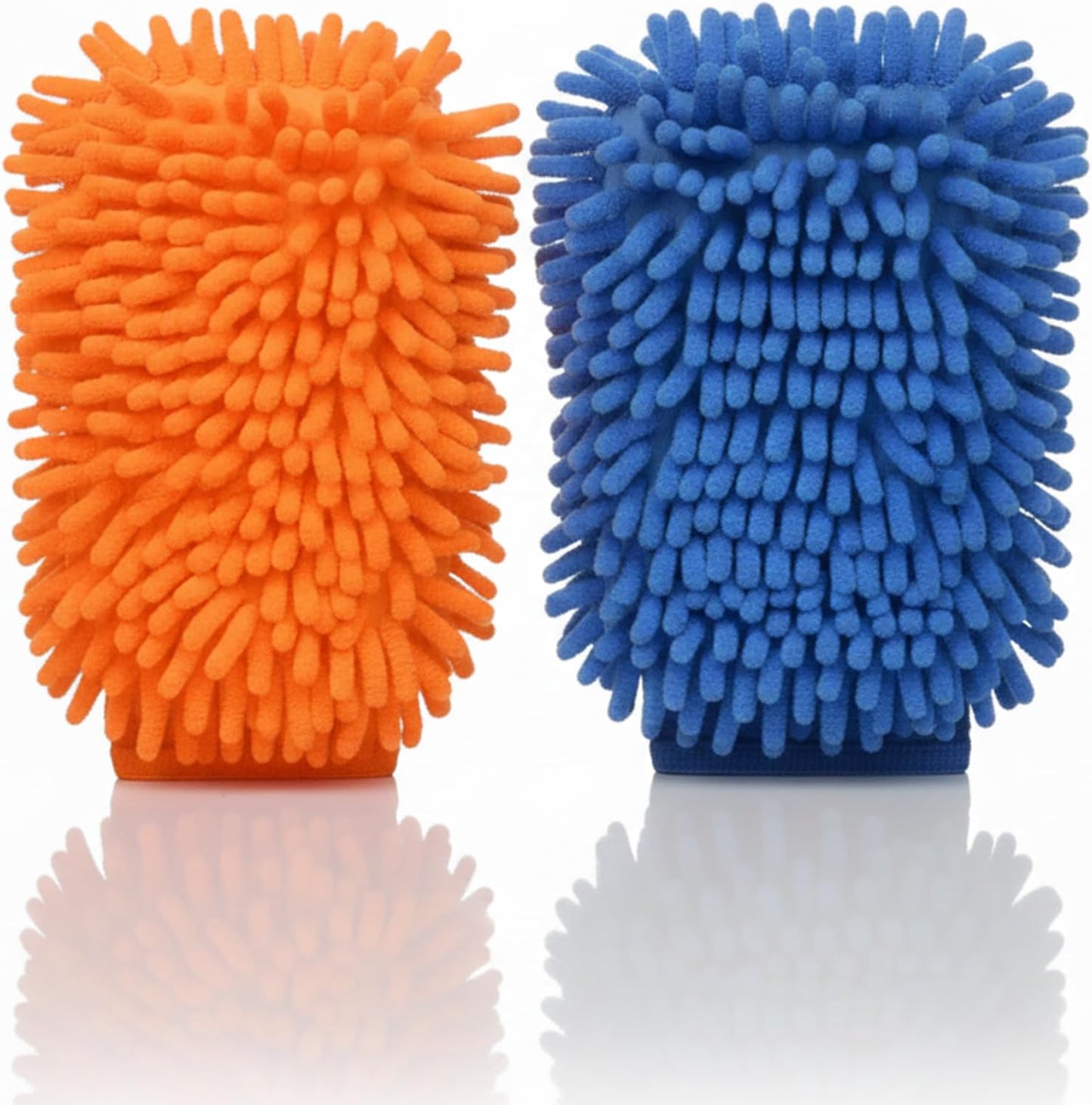 Raeyuan Car Wash Mitt - Premium Chenille Microfiber Wash Mitt for Car Cleaning, Scratch Free & Lint Free Washing Glove, Super Absorbent Noodle Sponge for Auto Detailing, SUV, Truck & Boat