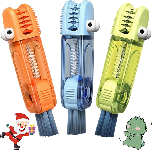 3 in 1 Cup Lid Cleaning Brush, Multifunctional Gap Cleaning Brush, Home Kitchen Crevice Brush, Portable Bottle Cleaner Brush for Cleaning Tight Spaces, Bottle Gaps, Travel Mug Caps(3 PCS)
