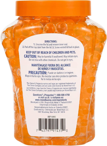 Clorox Fraganzia Crystal Beads Air Freshener, Long Lasting Room Deodorizer and Odor Eliminator Gel Beads to Freshen Home, Car, or Office, Lavender with Eucalyptus Scent, 12 Fl Oz