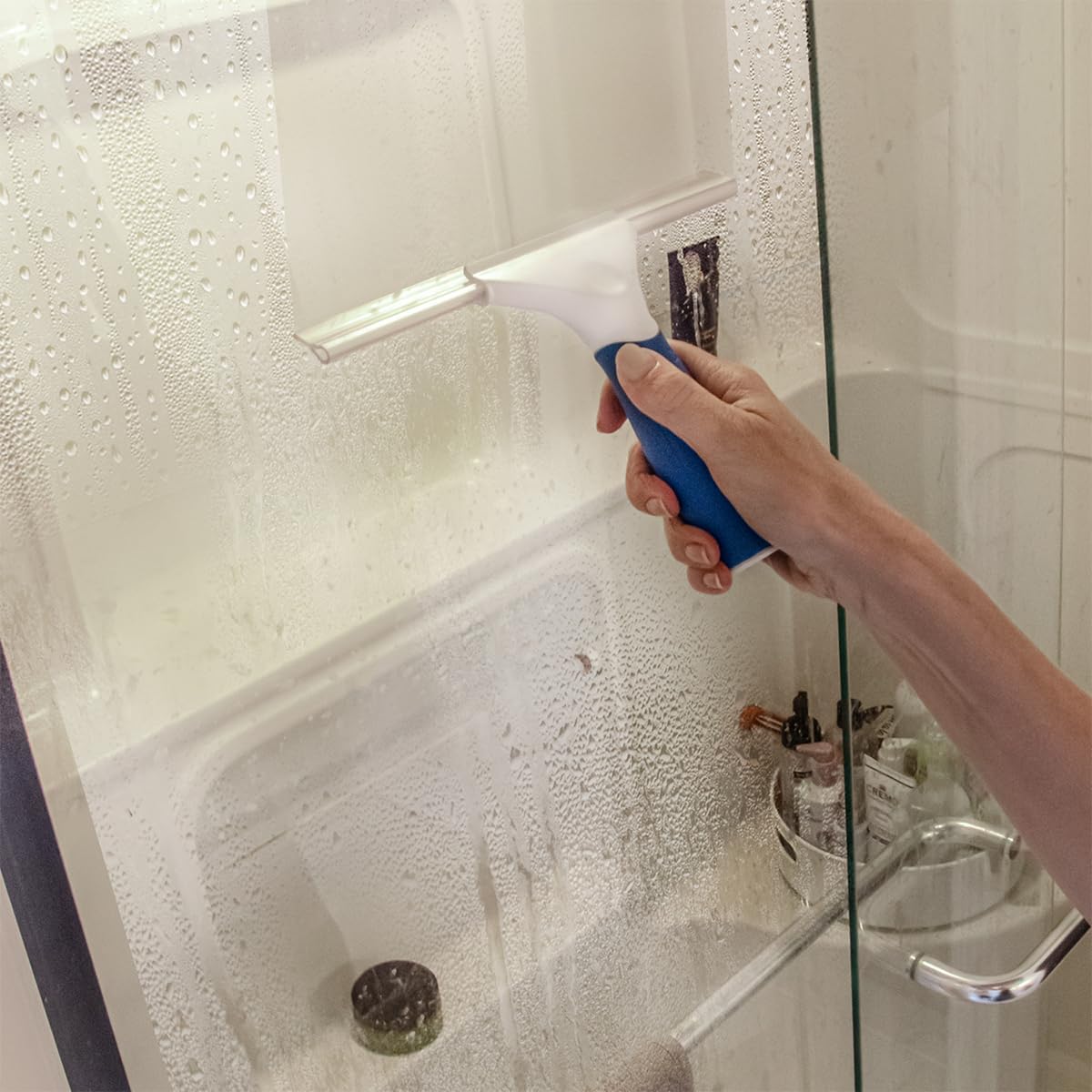 Unger 12” Glass & Surface Squeegee – Multipurpose Rubber Blade Squeegee for Shower Glass, Window Cleaning, Professional Grade Cleaning Tool for The Home