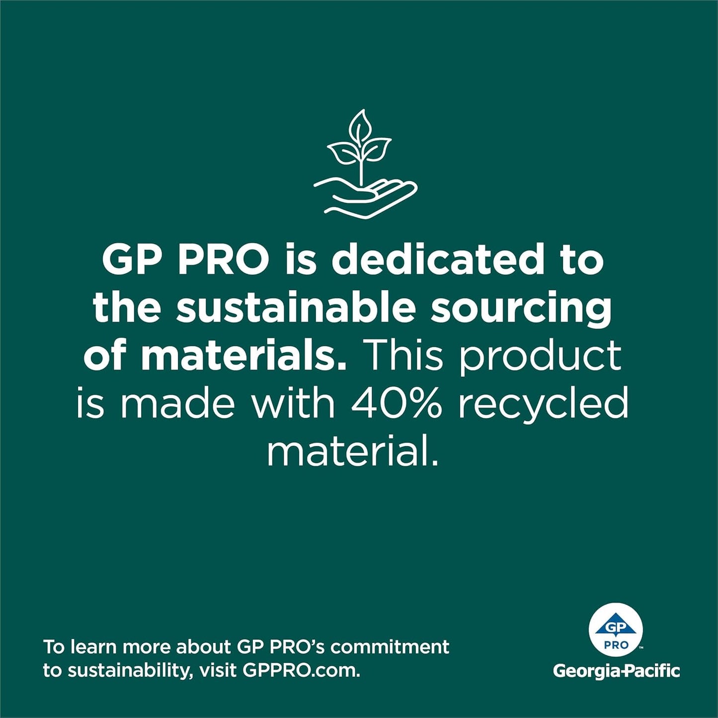 Pacific Blue Ultra 8” High-Capacity Recycled Paper Towel Roll by GP PRO (Georgia-Pacific), White, 26490, 1150 Feet Per Roll, 6 Rolls Per Case