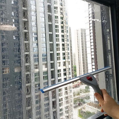 18" Heavy Duty Window Cleaning Squeegee Handheld Scraper for Glass Doors, Windows, Car Windshields (Black, 18IN/45CM)