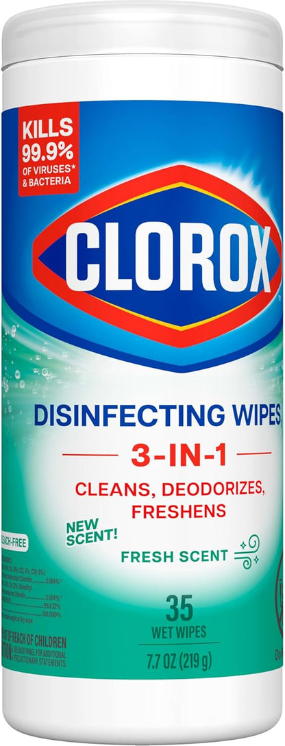 Clorox Disinfecting Cleaning Wipes Variety Pack, 35 Count Each (Package May Vary)