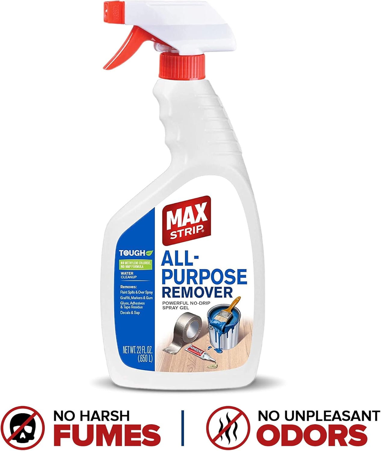 All Purpose Paint Remover Spray 22oz - Water Based Adhesive Remover Spray, Spray Paint Remover, Graffiti Remover Spray, Overspray Remover, Dried Paint Remover - No Methylene Chloride NMP Formula