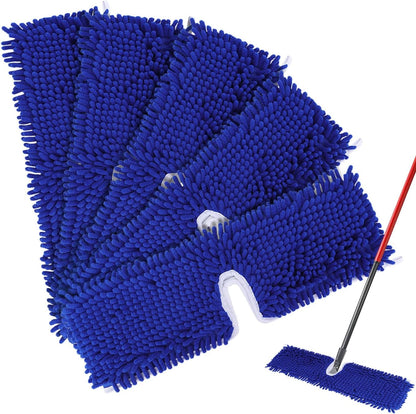Mop Heads Replacements Compatible with Cedar Dual-Action Flip Mop - Microfiber Mop Replace Pads for Dry/Wet Use - Reusable Washable Dust Mop Refills for Floor Cleaning,5 Pack