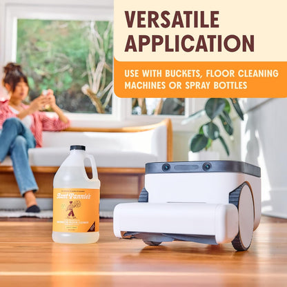Aunt Fannie's Ultra Concentrated Hardwood Floor Cleaner, Vinegar-Free Plant Based Hardwood Floor Cleaner for Mopping, Bright Lemon Scent, 32 oz. (Pack of 1)