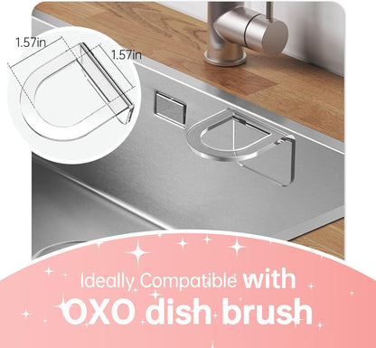 Sponge Holder, Dish Brush Holder, Compatible with OXO Good Grips Soap Dispensing Dish Scrub Brush.