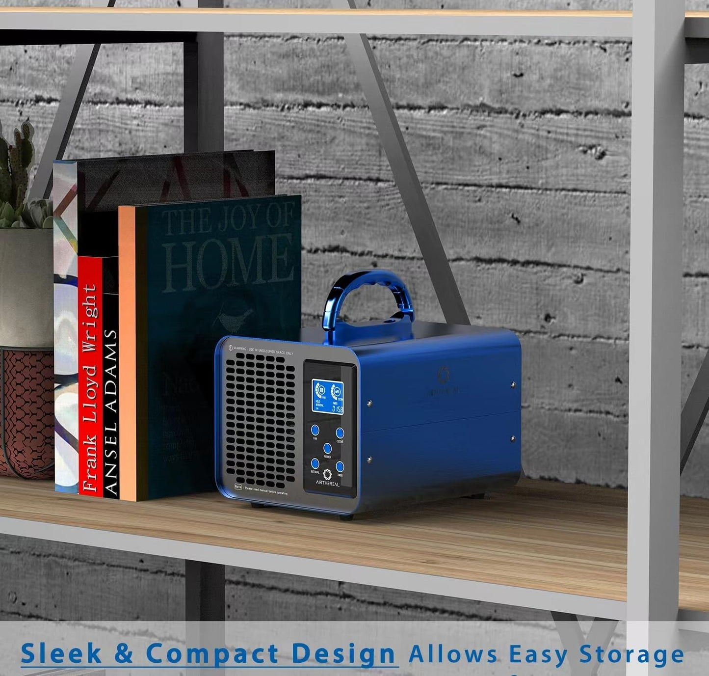 Airthereal MA10K-PRO SMART WiFi Ozone Generator - High Ozone Output Capacity Ozonator- Odor Remover, Deodorizer, Sterilizer - Adjustable Output and Timer Settings for Any Size Room - Black