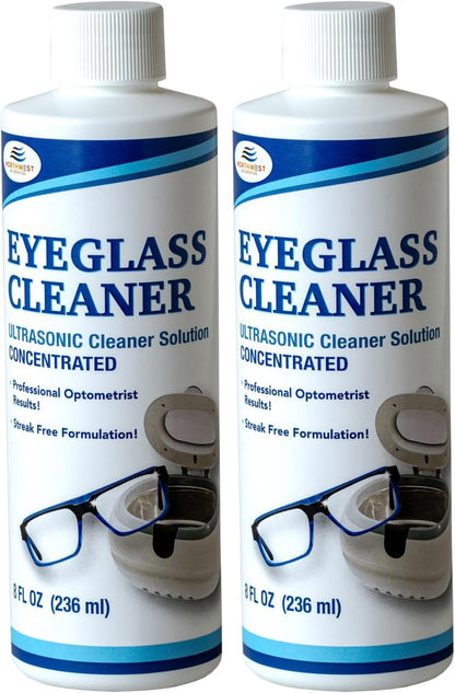 NORTHWEST ENTERPRISES Ultrasonic Eyeglass Cleaner Solution. Concentrated Ultrasonic Glasses Cleaner for use in Sonic and Ultrasonic Machines. (1)