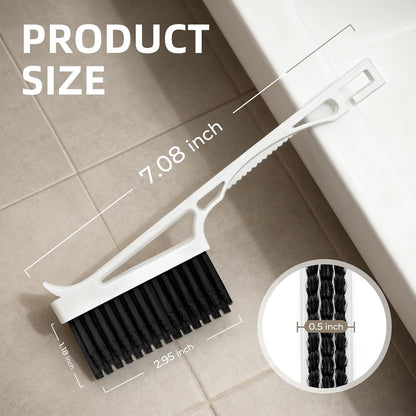 CLEANGOR Grout Cleaner Brush V Shape, Stiff Grout Cleaning Brushes for Tile Floor,Magic Brush, Bathroom Accessory, Cleaning Tools, Grout Scrub Brush Set for Shower, Bathroom, Kitchen, Household Use