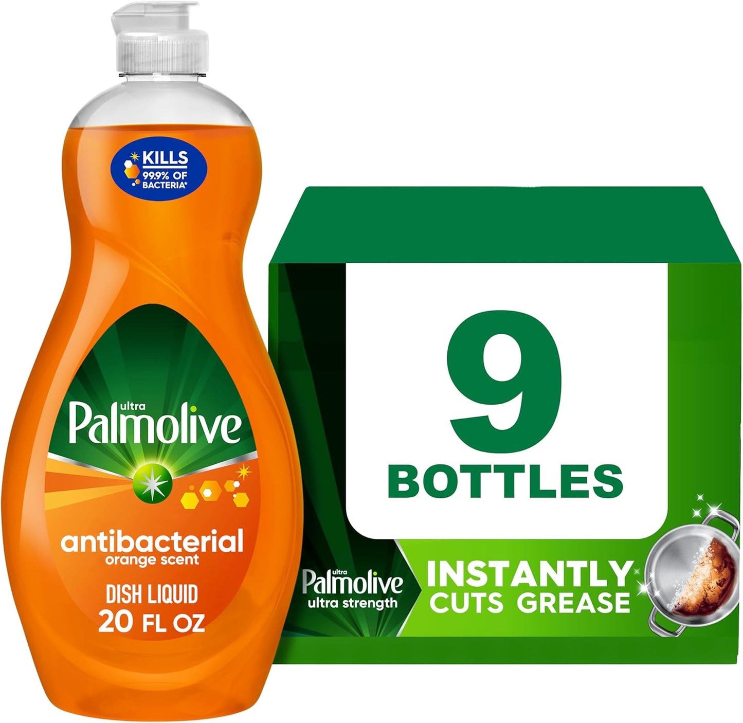 Palmolive Ultra Dish Liquid, Orange, Antibacterial, 32.5 Fl Oz (Pack of 1)