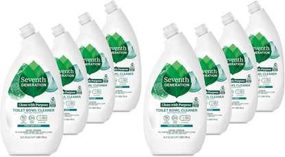 Seventh Generation Toilet Bowl Cleaner Fresh Mint scent 4 Pack Without Chlorine Bleach Ammonia Free 24 oz
