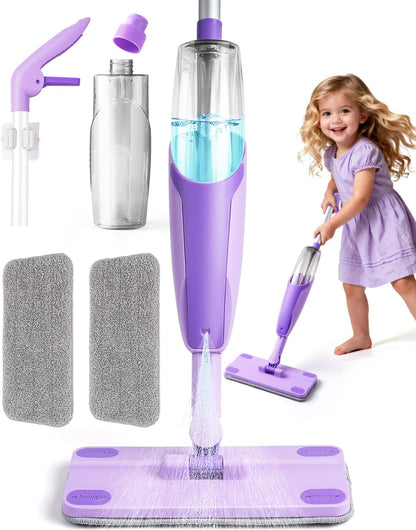 Toddler Spray Mop-Montessori Toys Mini Size Cleaning Mini Mop that Really Spray -Kid Pretend Play Toys Gift for Toddlers Girls Boys