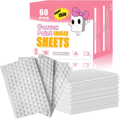 50PCS Magic Cleaning Sponge Eraser Sheets, Reusable Thin Nano Cleaner Pads Eraser Wipes for Kitchen Shoe Furniture Bathroom Shower Sink Hard-to-Reach Places