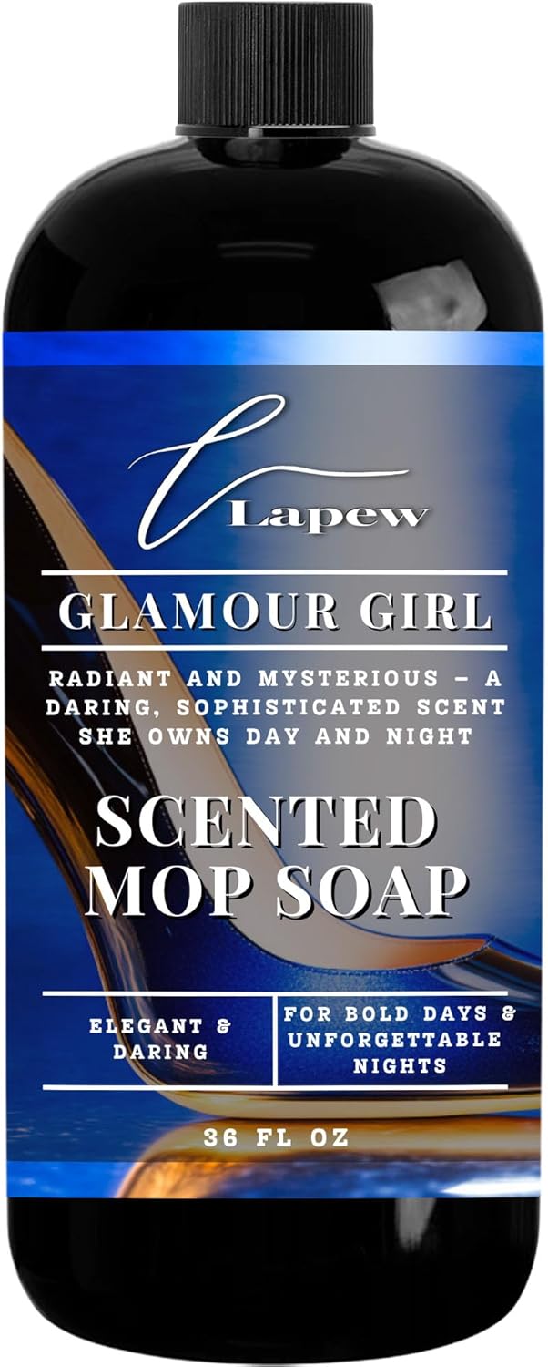 Lapew Santal Scented Mop Soap - Luxury Floor Cleaner Concentrate for Mopping Tile, Laminate, Vinyl & Hardwood | Streak-Free, Low-Foam | 36 oz - Colors B