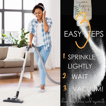 | Carpet Odor Eliminator & Deodorizing Powder | Bright Lemon Zest | Safe & Gentle for Households with Pets & Children