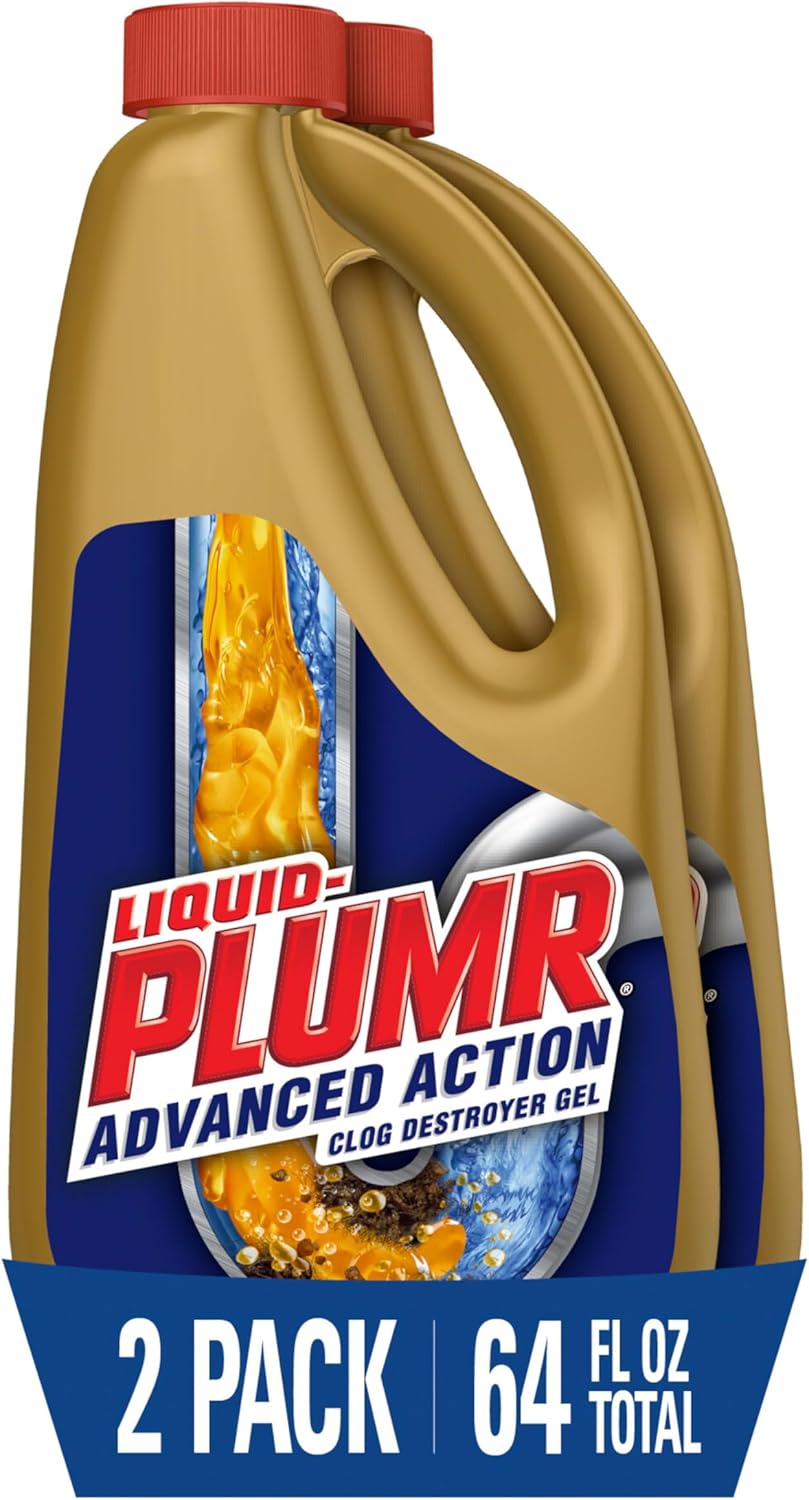 Clorox Liquid-Plumr Pro-Strength Clog Destroyer, Liquid Drain Cleaner, 32 Fluid Ounces (Package May Vary)