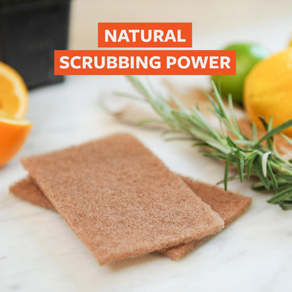 Full Circle Agave Leaf Scour Pads – Pack of 3 – Maximum Strength, Non-Scratch Dish Scrubber Made with Plant-Based & Recycled Materials, Safe for Nonstick